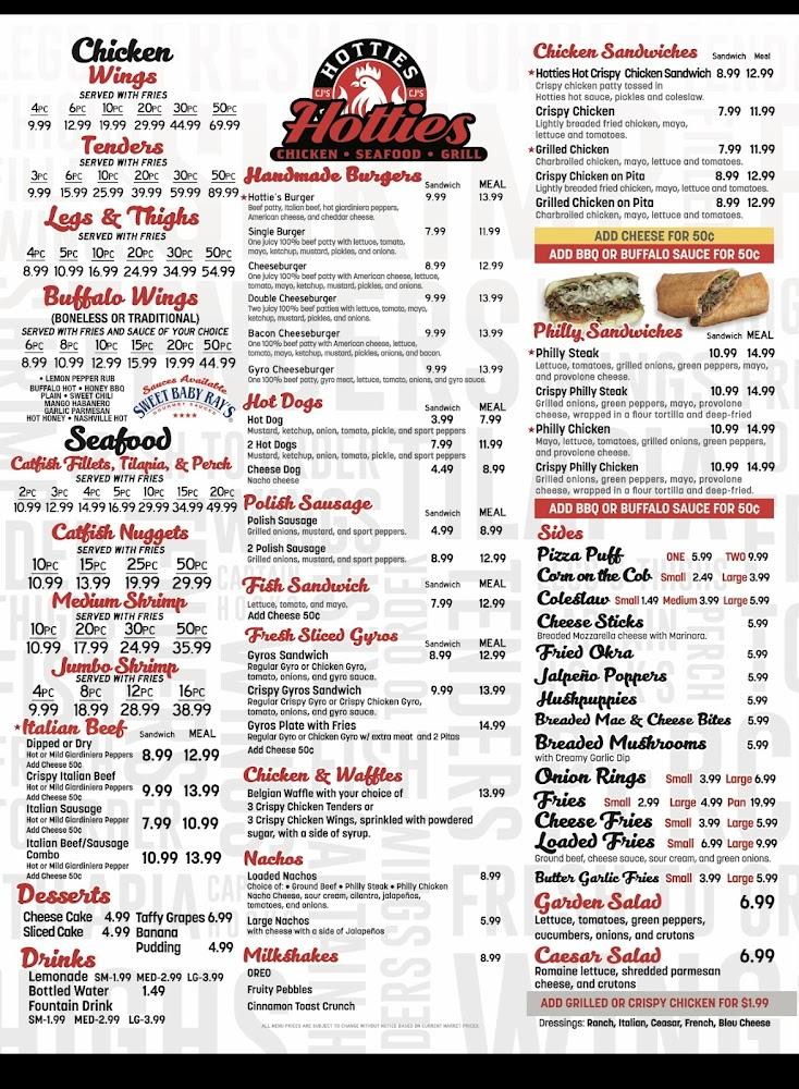 Hotties Chicken, Seafood, & Grill Menu image 1