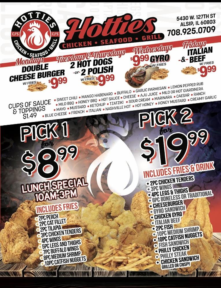 Hotties Chicken, Seafood, & Grill Menu image 2